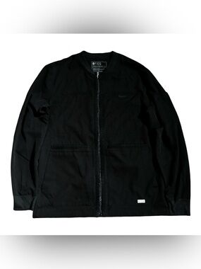 FIGS Bellery Scrub Zip Jacket Black